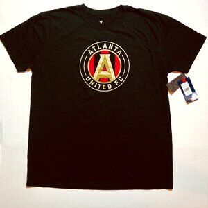 FANATICS MEN'S BLACK W/GOLD & RED GRAPHIC T-SHIRT. SIZE XL